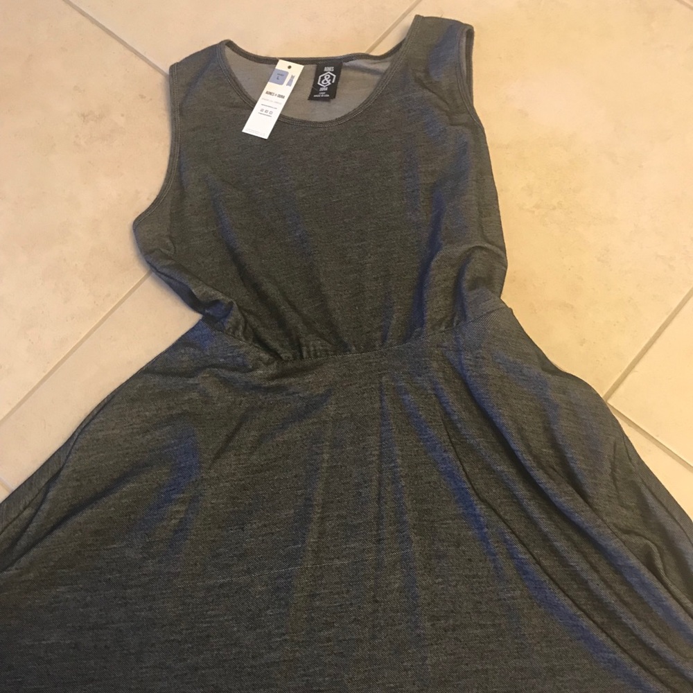 Agnes and Dora Angelou Dress Faux Jean Large 12-14